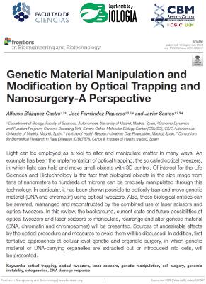Genetic Material Manipulation and Modification by Optical Trapping and Nanosurgery-A Perspective