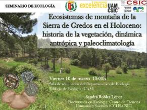Seminario sobre ecosistemas de montaña en Gredos durante el Holoceno.