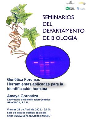 Dra. Amaya Gorostiza, Directora de Genética Forense, Laboratorio de Identificación Genética, GENOMICA, S.A.U.
