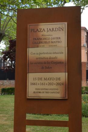 Placa homenaje a Francisco Javier Cilleruelo Mateo