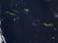 Imagen de satélite de las Islas Azores tomada con el satélite TERRA.
