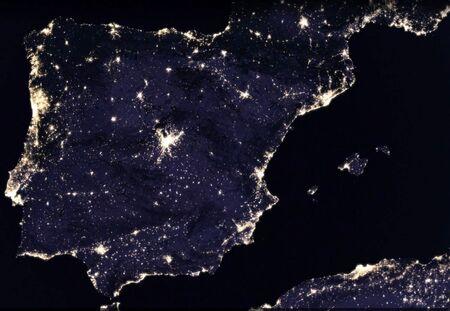España de noche - Nuevo Google Earth