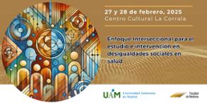 Cartel de las jornadas «Enfoque interseccional para el estudio e intervención en desigualdades sociales en salud»