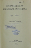 Fundamentals of vocational psychology.
