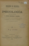 Principios de Metafsica, vol. III.- Psicologa.