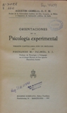 Orientaciones de la psicologa experimental.