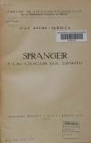 Eduardo Spranger y la Ciencia del espritu.