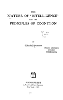 the nature of intelligence and the principles of cognition