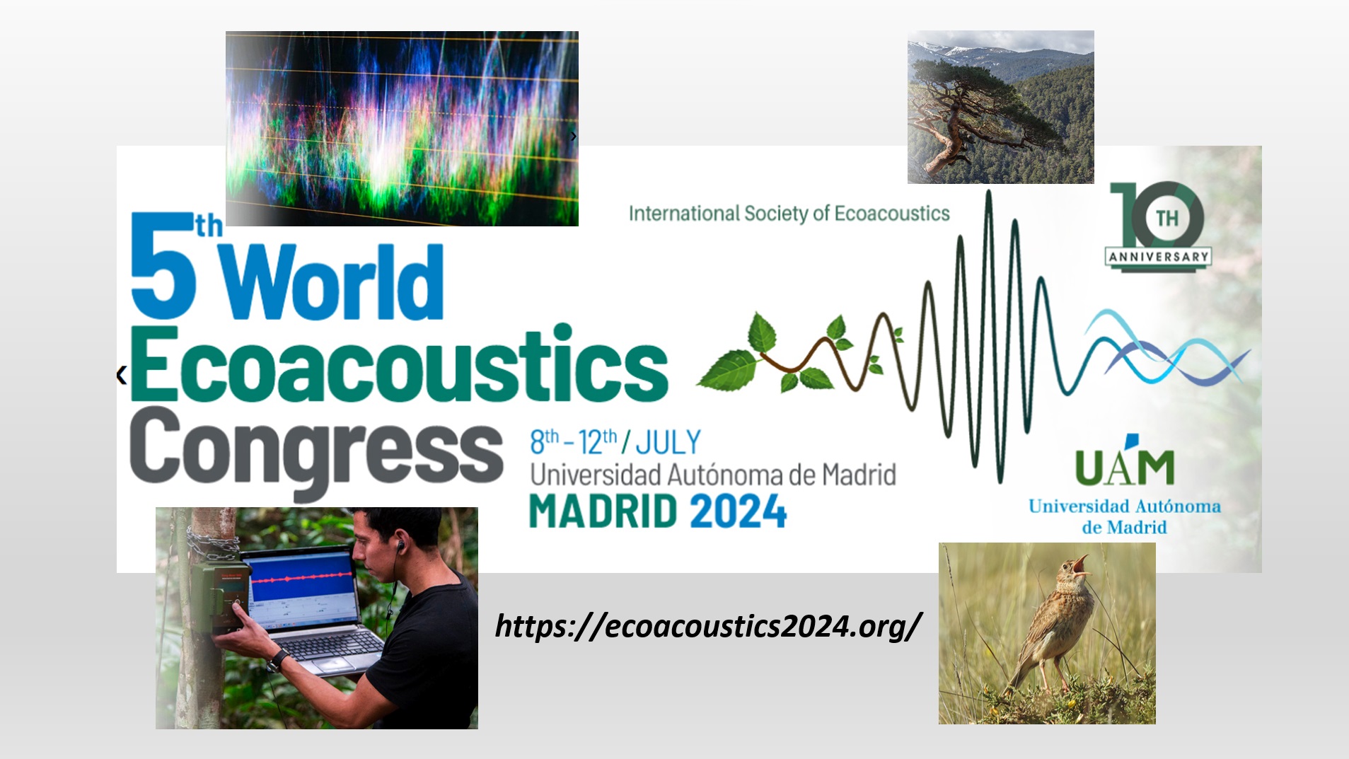 Cartel del 5to Congreso Mundial de Ecoacústica