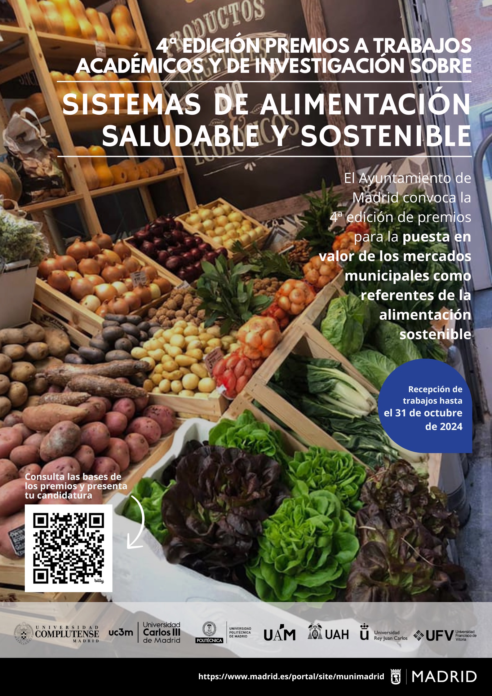 Premios Trabajos Académicos Sistemas Alimentarios Saludables y Sostenibles en la ciudad de Madrid 2024