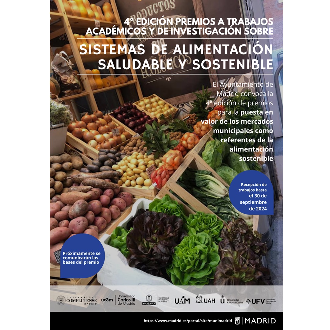 Premios Trabajos Académicos Sistemas Alimentarios Saludables y Sostenibles en la ciudad de Madrid 2024