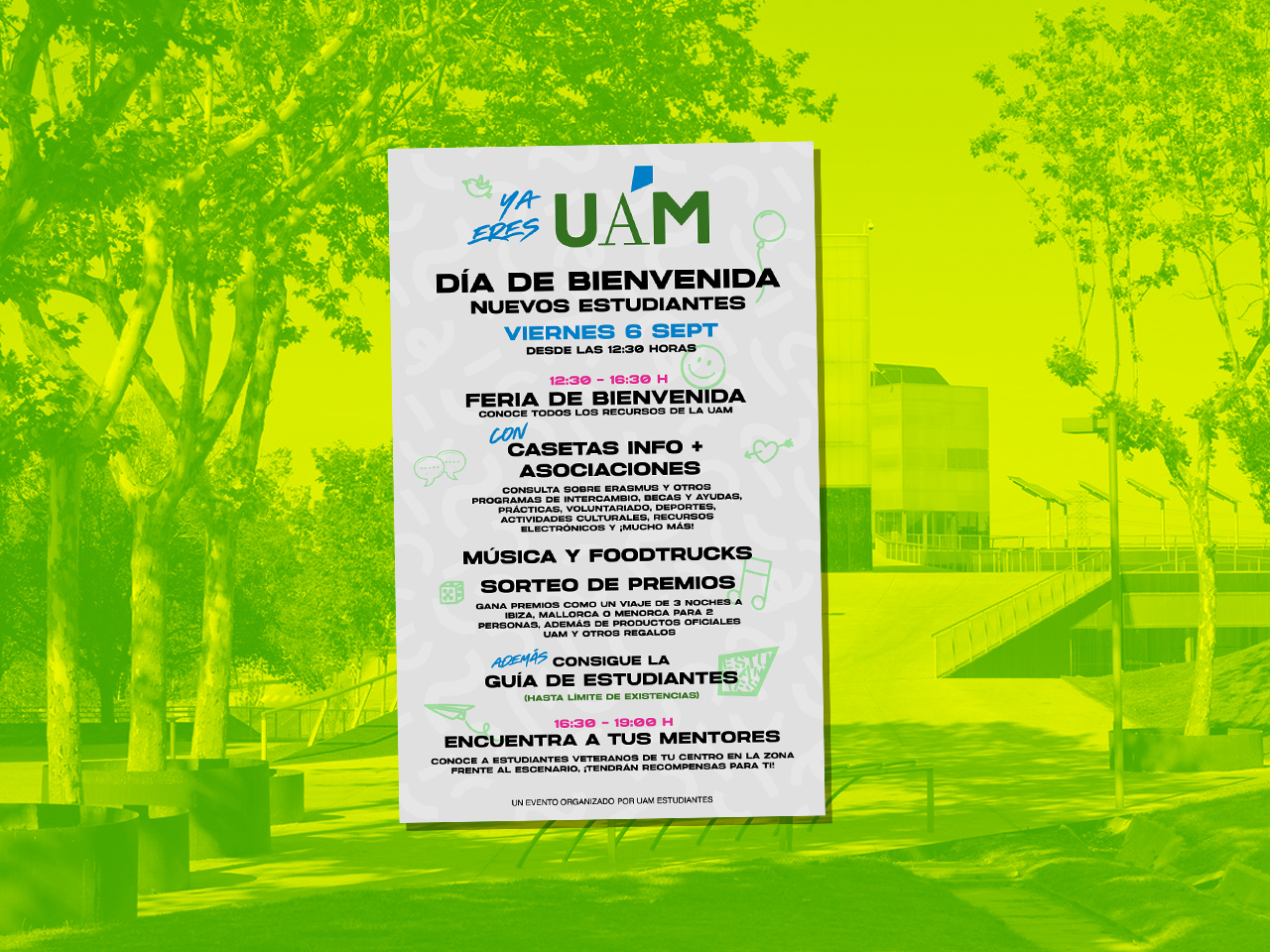 Cartel feria informativa - Bienvenida UAM