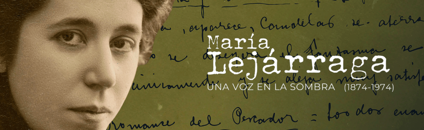 Imagen del cartel de la exposición de la Biblioteca Nacional sobre Maria Lejárraga