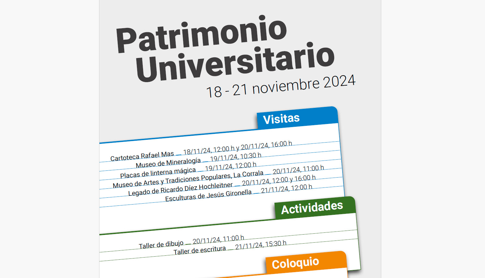 día europeo del patrimonio universitario 2024