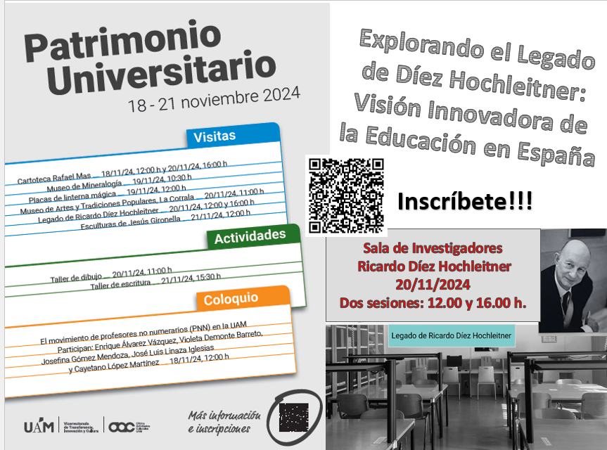 Cartel sobre dia europeo de patrimonio universitario