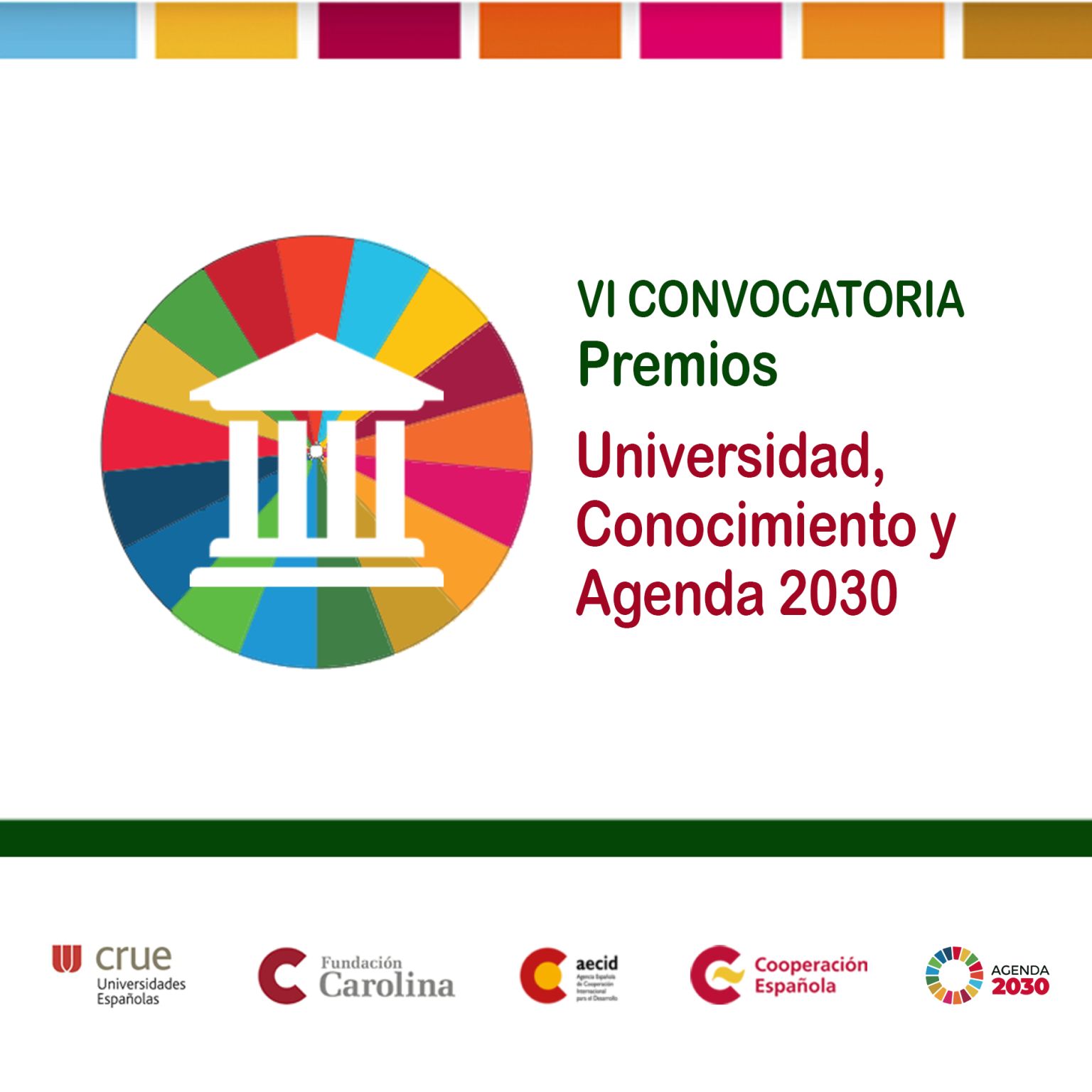 VI Convocatoria Premios Universidad, Conocimiento y Agenda 2030