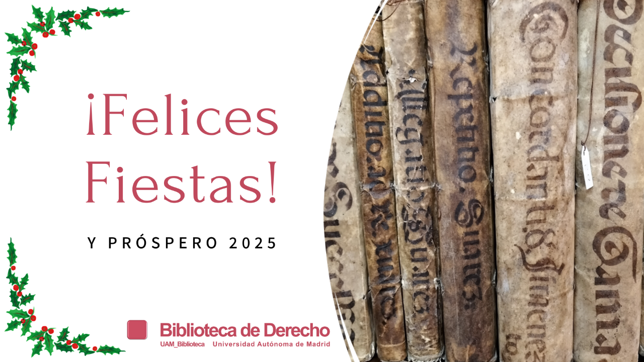 Felicitación Navidad 2024 Biblioteca Derecho UAM