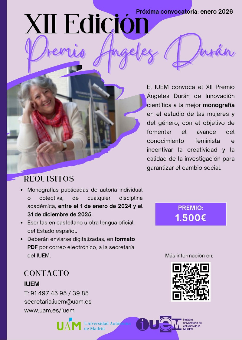 Convocatoria María-Ángeles Durán 