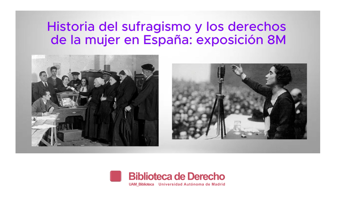 Exposición bibliográfica de la Biblioteca de Derecho Día Mujer 2025