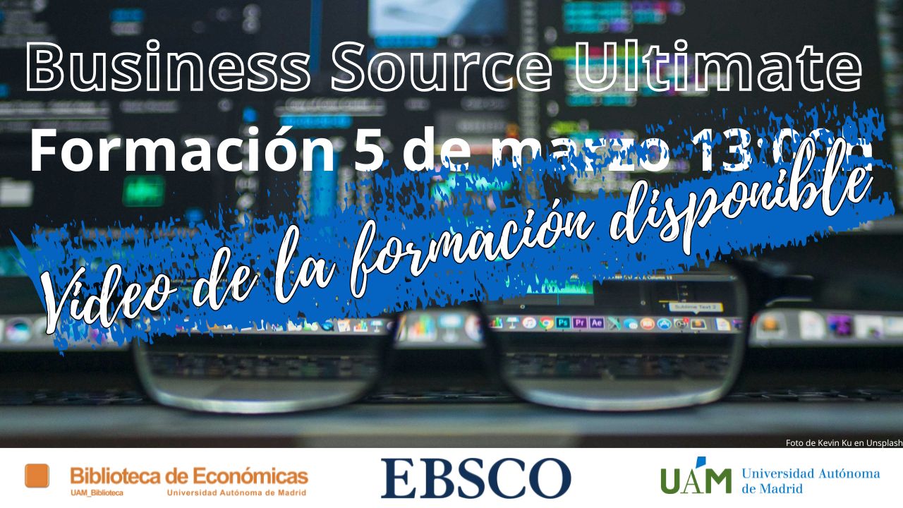 Cartel anunciando el vídeo de la formación de Business Source Ultimate